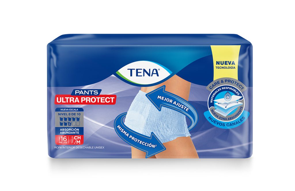 calzon tena ultra protect pants talla M 16 calzones