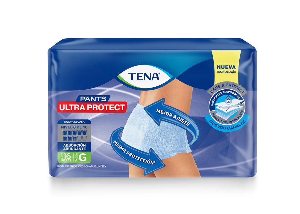 calzon tena ultra protect pants talla G 16 calzones