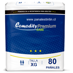 comodity premium Talla XG bolsón 80 pañales