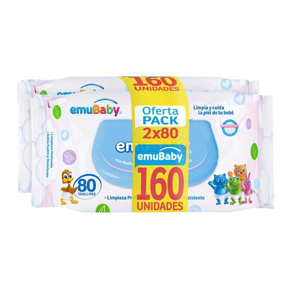 emuwipe pack 160 toallas