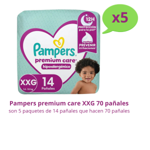 pampers premium care talla XXG 70 pañales
