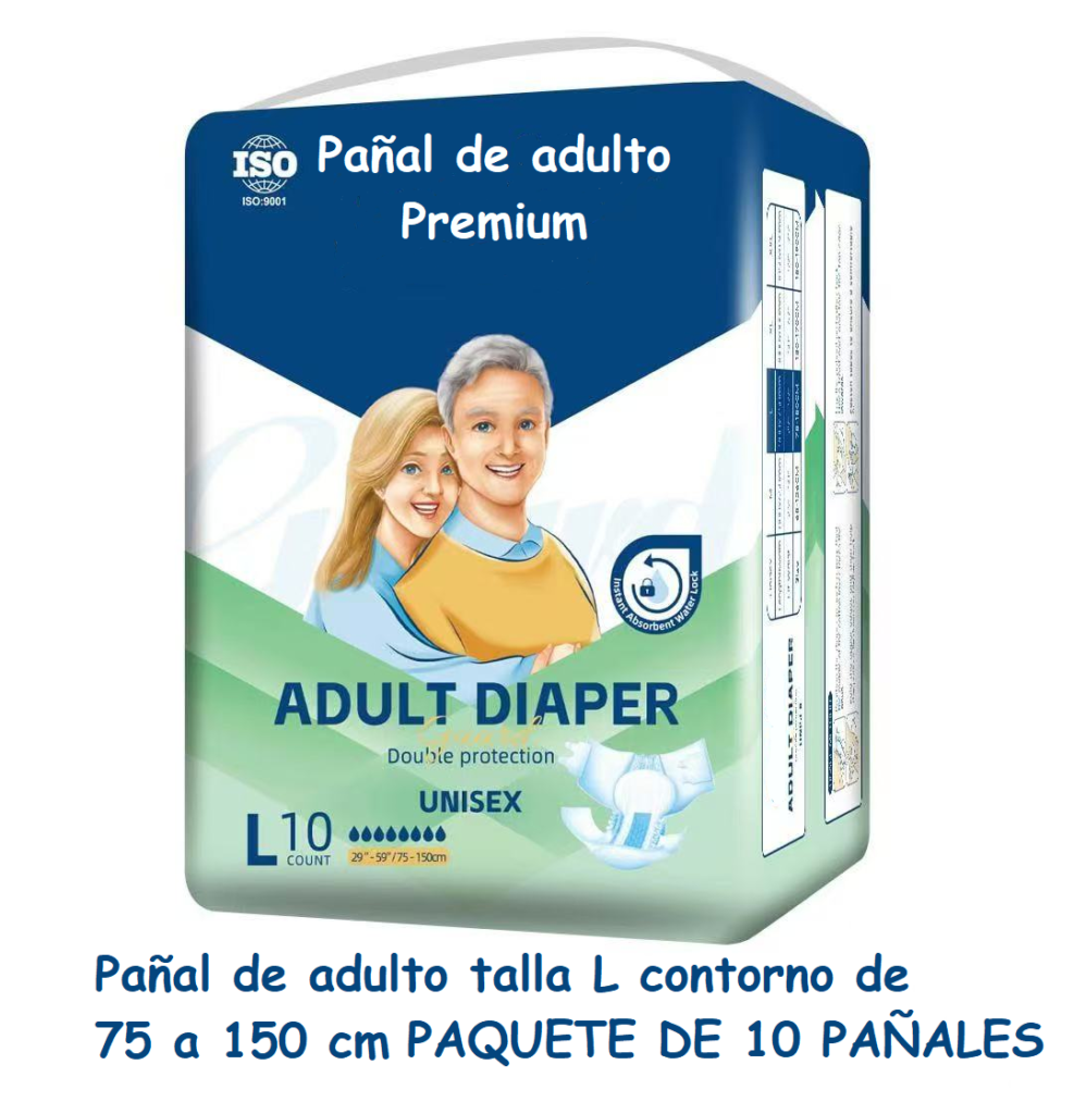 Pañal de adulto premium talla L 10 und