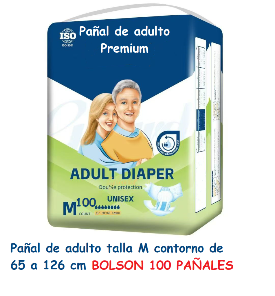 Pañal de adulto talla M 100 pañales