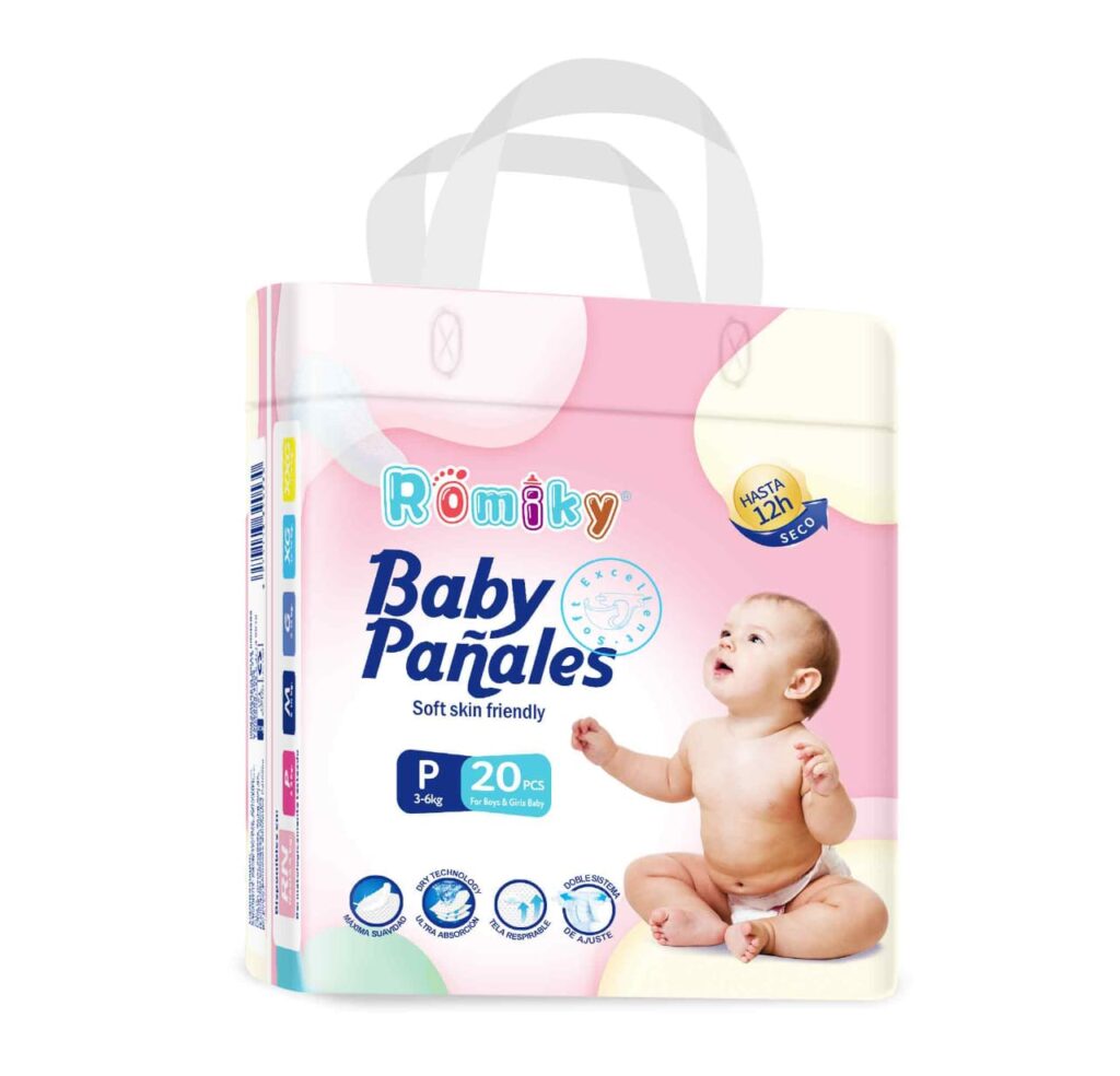 Pañal romiky talla P x20 pañales