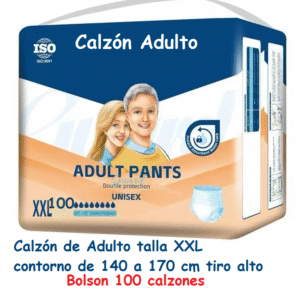 Calzón adulto XXL 100 calzones