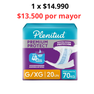Plenitud protect pañal talla GXG 20 pañales