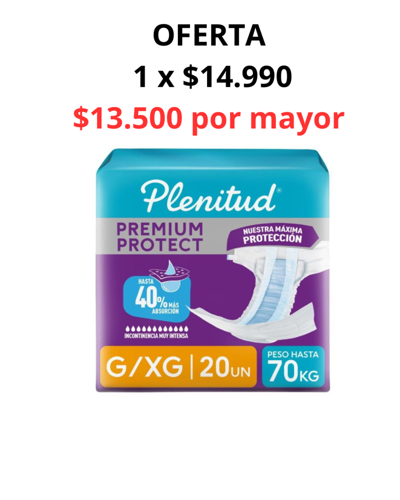 Plenitud protect pañal talla GXG 20 pañales