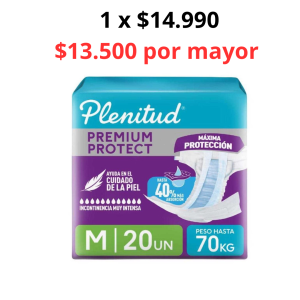 Plenitud protect pañal talla M 20 pañales