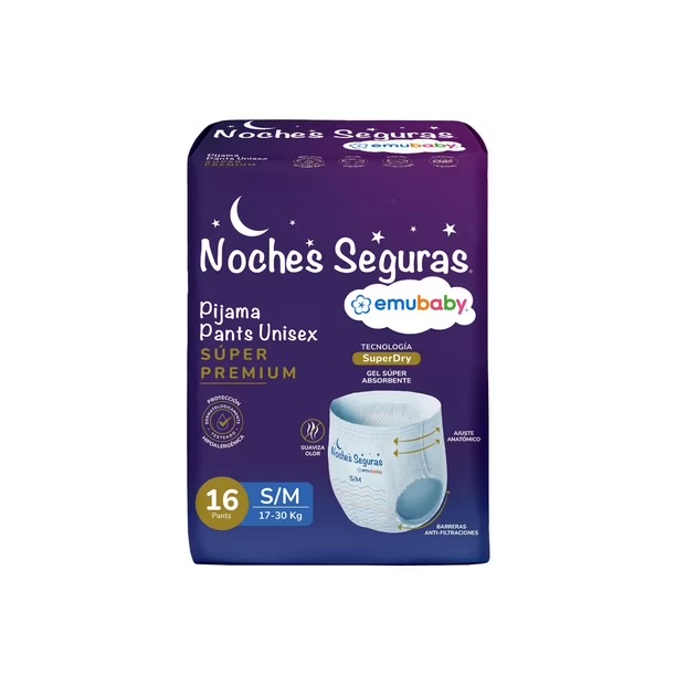 Emubaby pants noches seguras SM 16 calzones