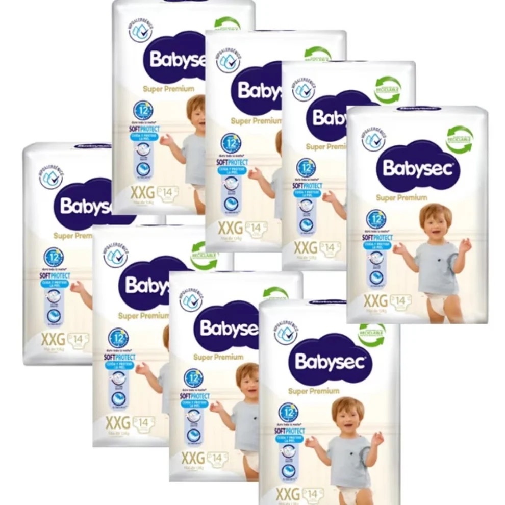 babysec super premium XXG 112 pañales